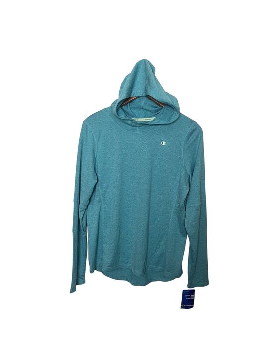 Champion Tops - NWT Champion Vapor Powertrain Athletic Running Shirt Hoodie Green Women’s Large